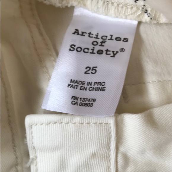 •SOLD• Articles of Society White Denim Skirt - Picture 5 of 5